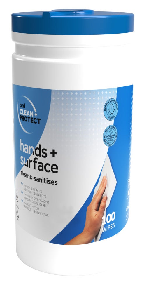Pal Clean+ Protect Våtservett för händer och ytor