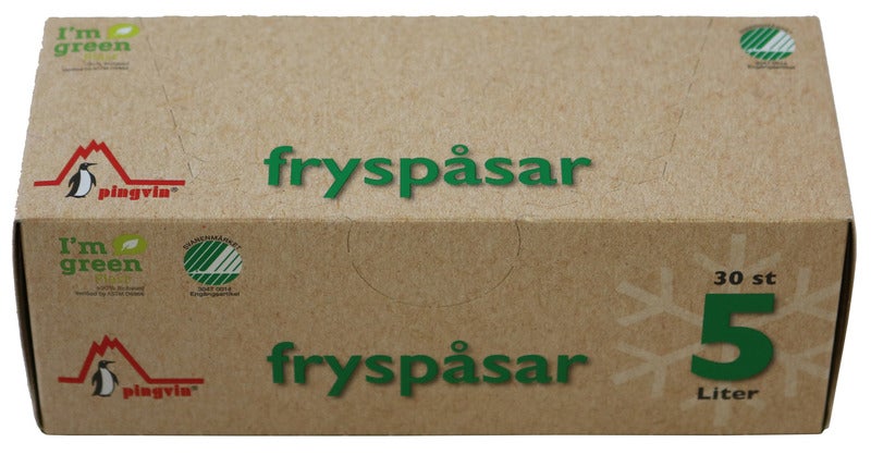 2071369-2.jpg Fryspåse Pingvin ECO 5L Svanenmärkt 240x500mm 22my 30st/rl