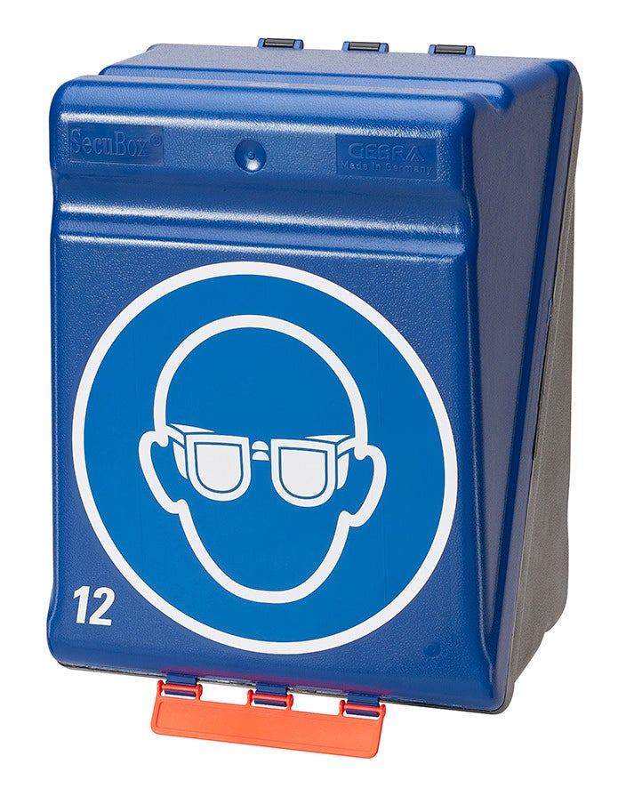 Förvaringsbox skyddsglasögon Gebra SecuBox Maxi 12