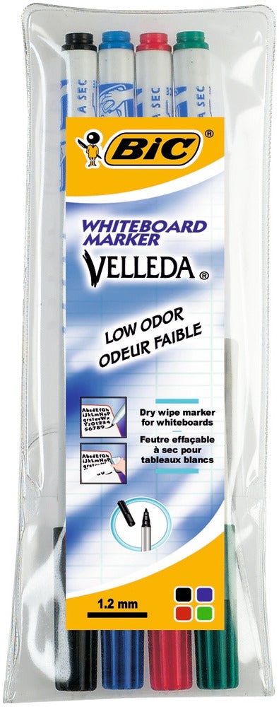 Bic Whiteboardpenna Velleda fine 4/set