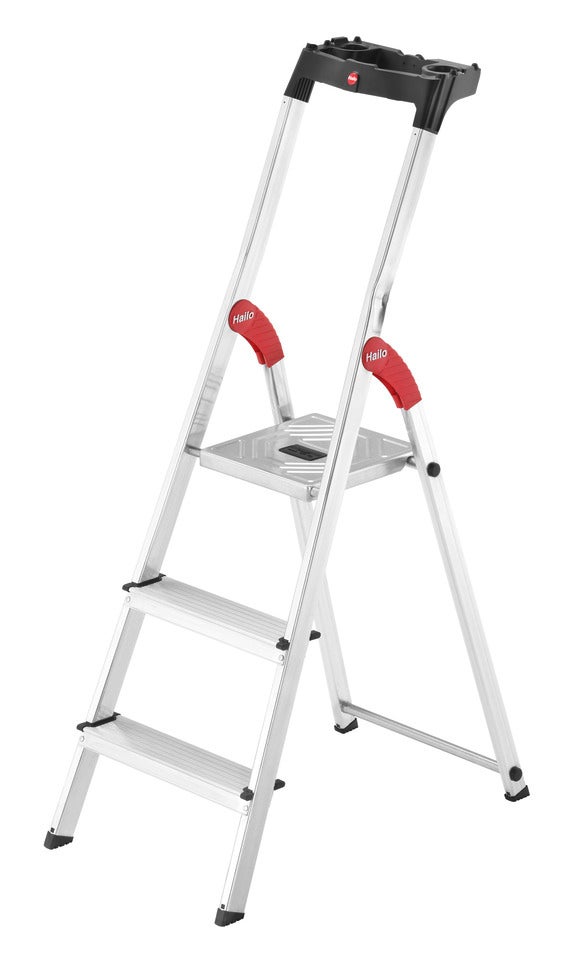 Trappstege Aluminium 3-Steg med Platta
