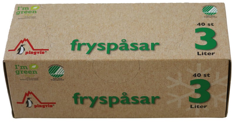 2071368-2.jpg Fryspåse Pingvin ECO 3L Svanenmärkt 240x400mm 22my 40st/rl