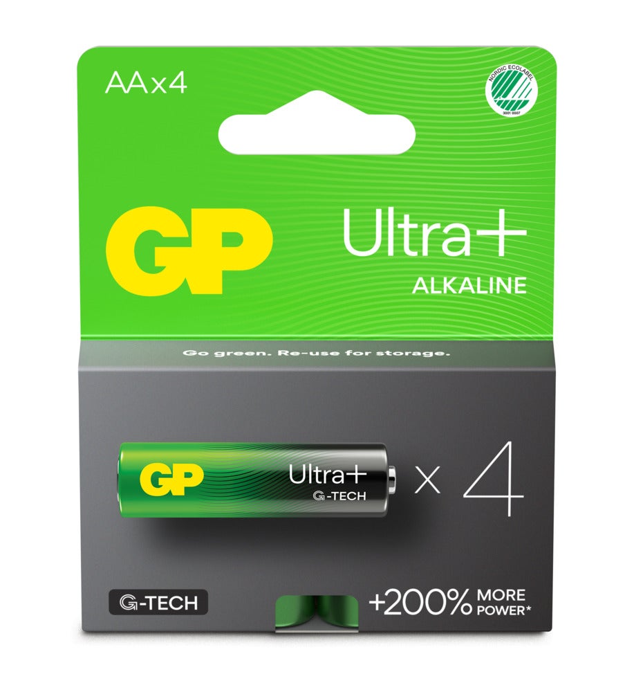 GP Ultra Plus Alkaline AA-batteri