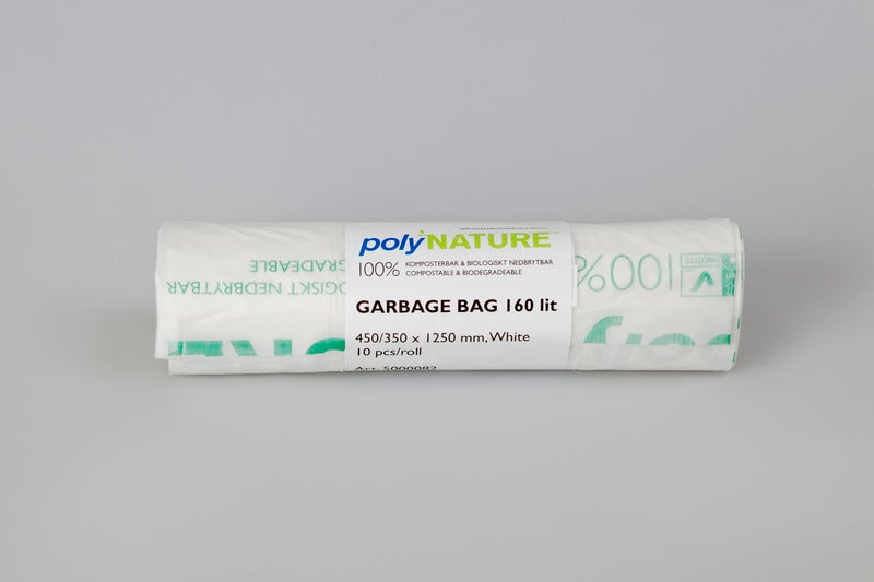 2069055.jpg PolyNature Säck 160L
800x1250mm 20my 10sr/RL Komposterbar. Vit