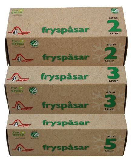 Pingvin Fryspåse i kapsel biobaserad LDPE polyeten Svanenmärkt
