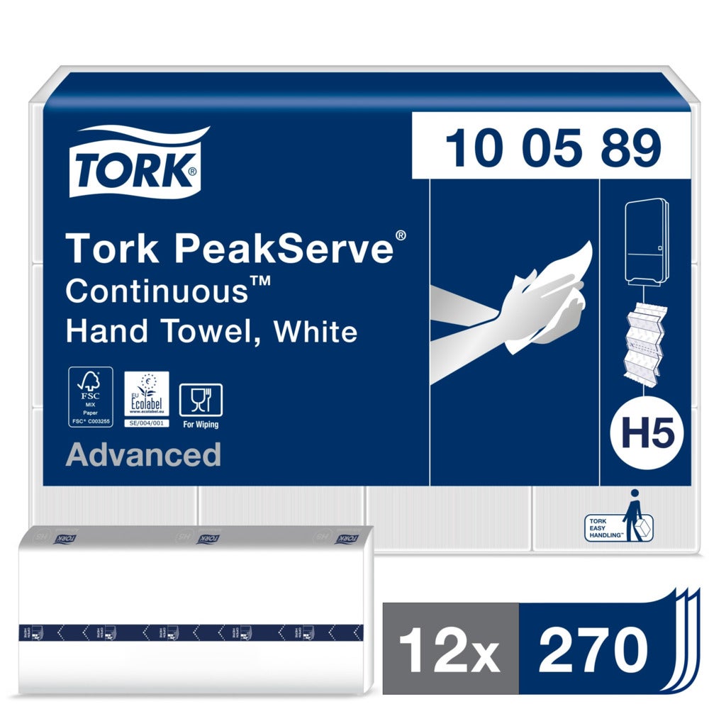 Tork H5 PeakServe Continuous Advanced 1-lag Handduk