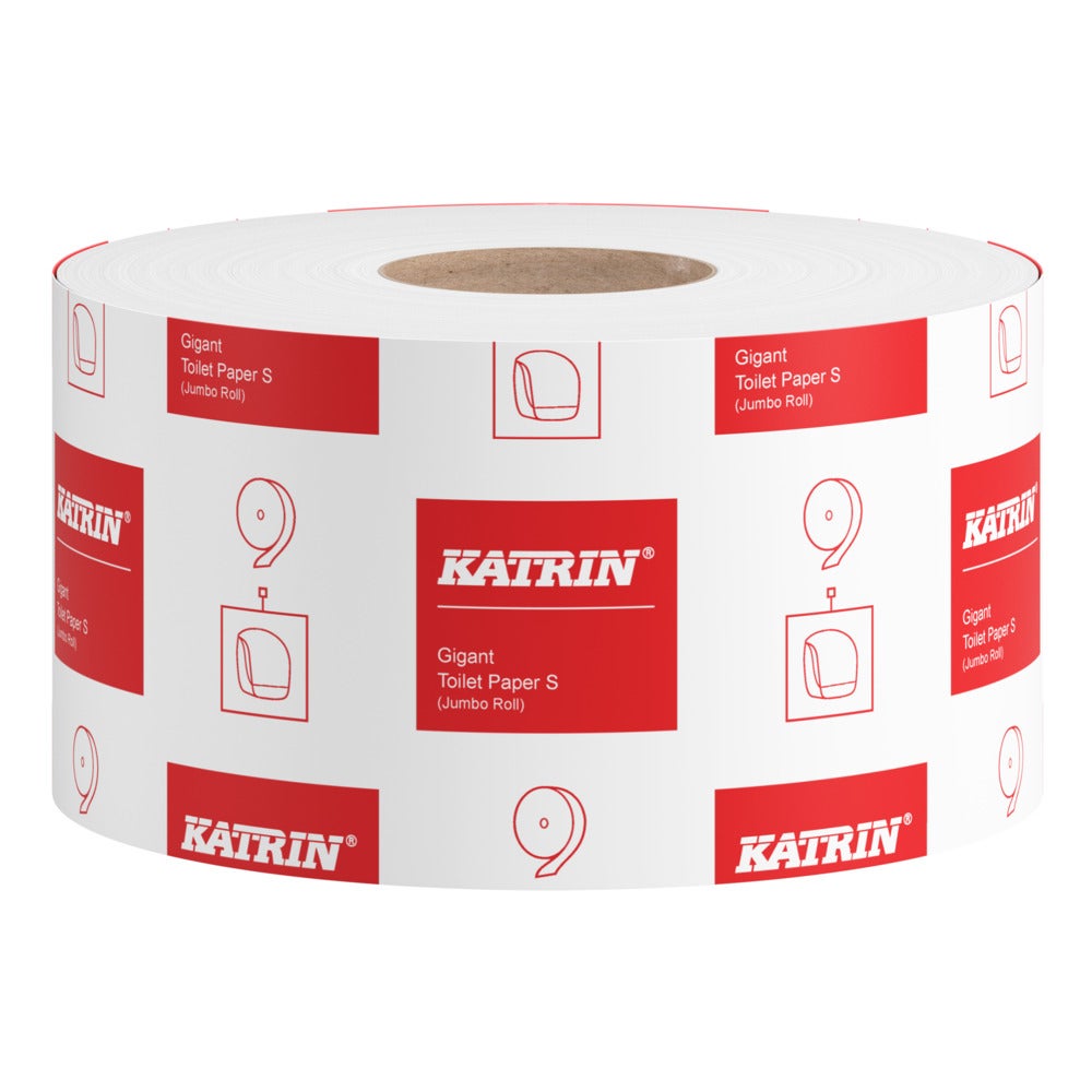 Toalettpapper Katrin Gigant S 1-lag
265m Naturell vit 12/fp