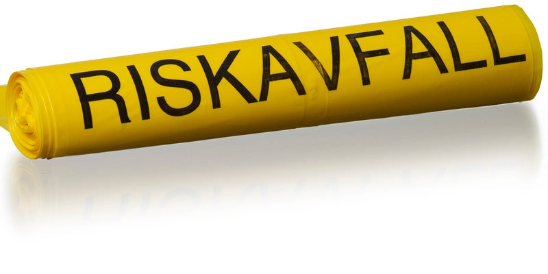 834573-F.jpg Riskavfallssäck 125L
400/350x1150mm 70my, gul m tryck
RISKAVFALL