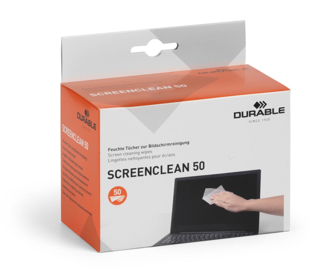 DURABLE Våtdukar Screenclean 50