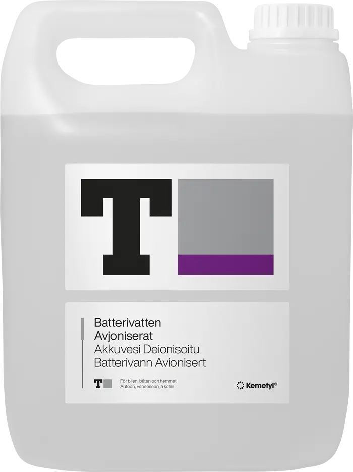 Kemetyl T-Batterivatten Avjoniserat
