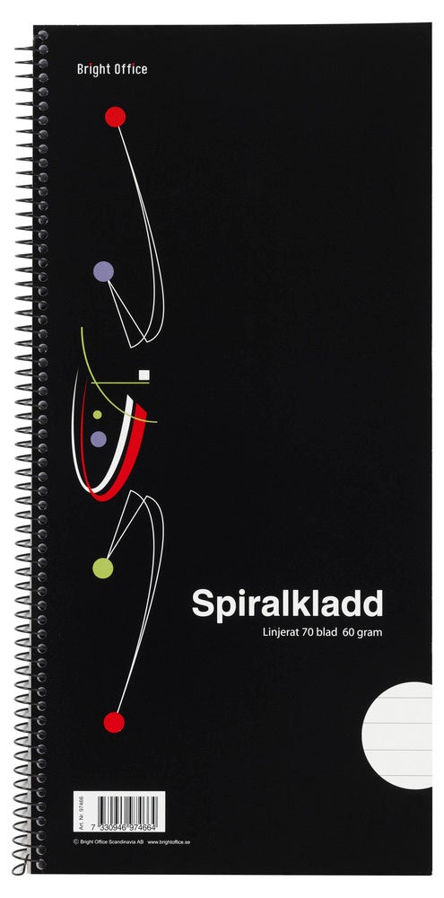 Spiralkladd Linjerat