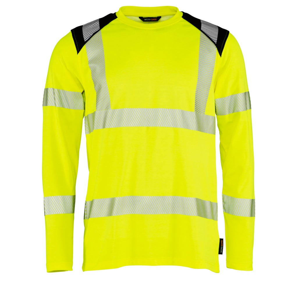 Worksafe 5710355 T-shirt Långärm Varsel Klass 3