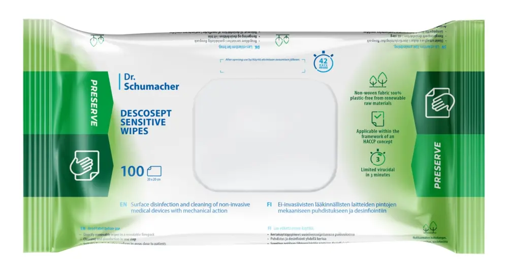 Descosept Sensitive Wipes Ytdesinfektionsservett