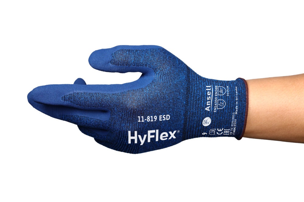 HyFlex 11-819 Handske ESD Nitrilbelagd