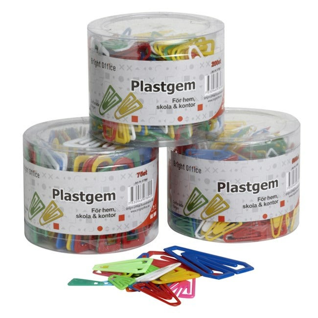 Plast gem blandade färger