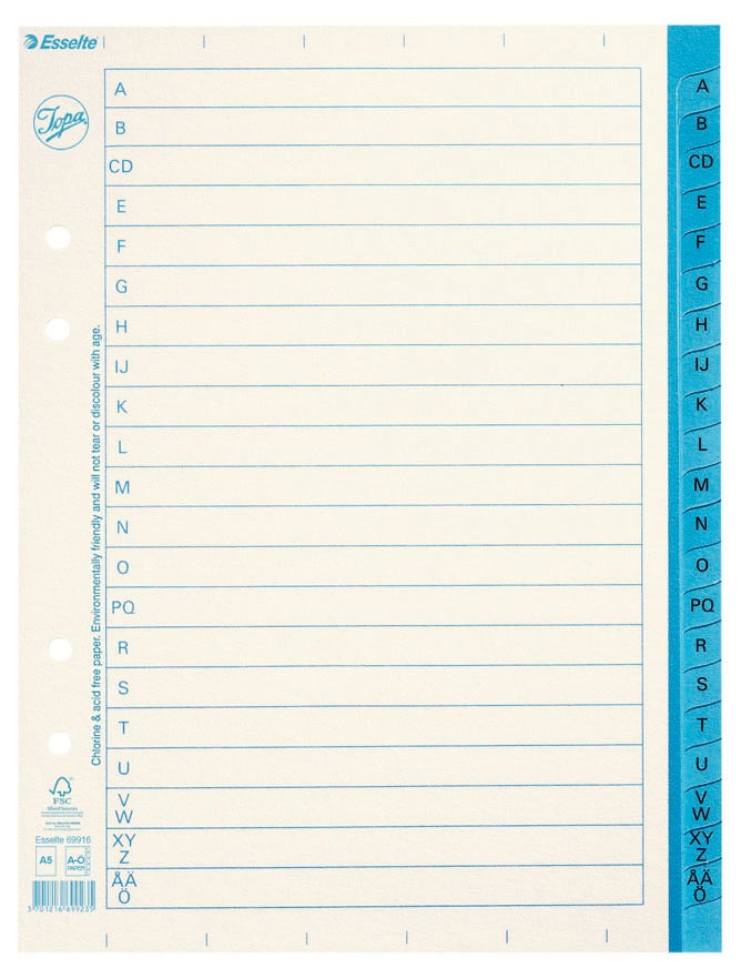 Jopa Pappersregister A4