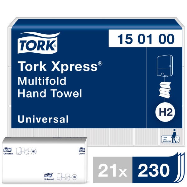 Tork H2 Xpress Universal Z-vikt 1-lag Handduk
