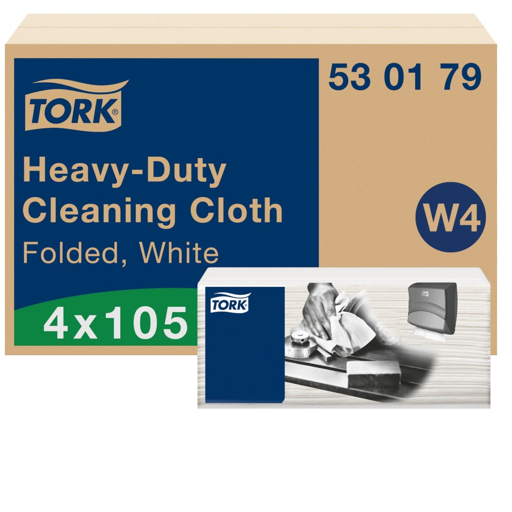 Rengöringsduk Tork Kraftig
Vit Vikt Top-pack W4 41,5x35,5cm, FSC
