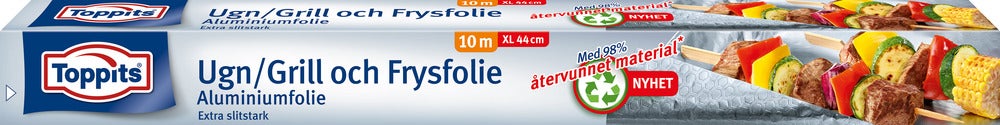 Toppits Aluminiumfolie till grill/ugn/frys