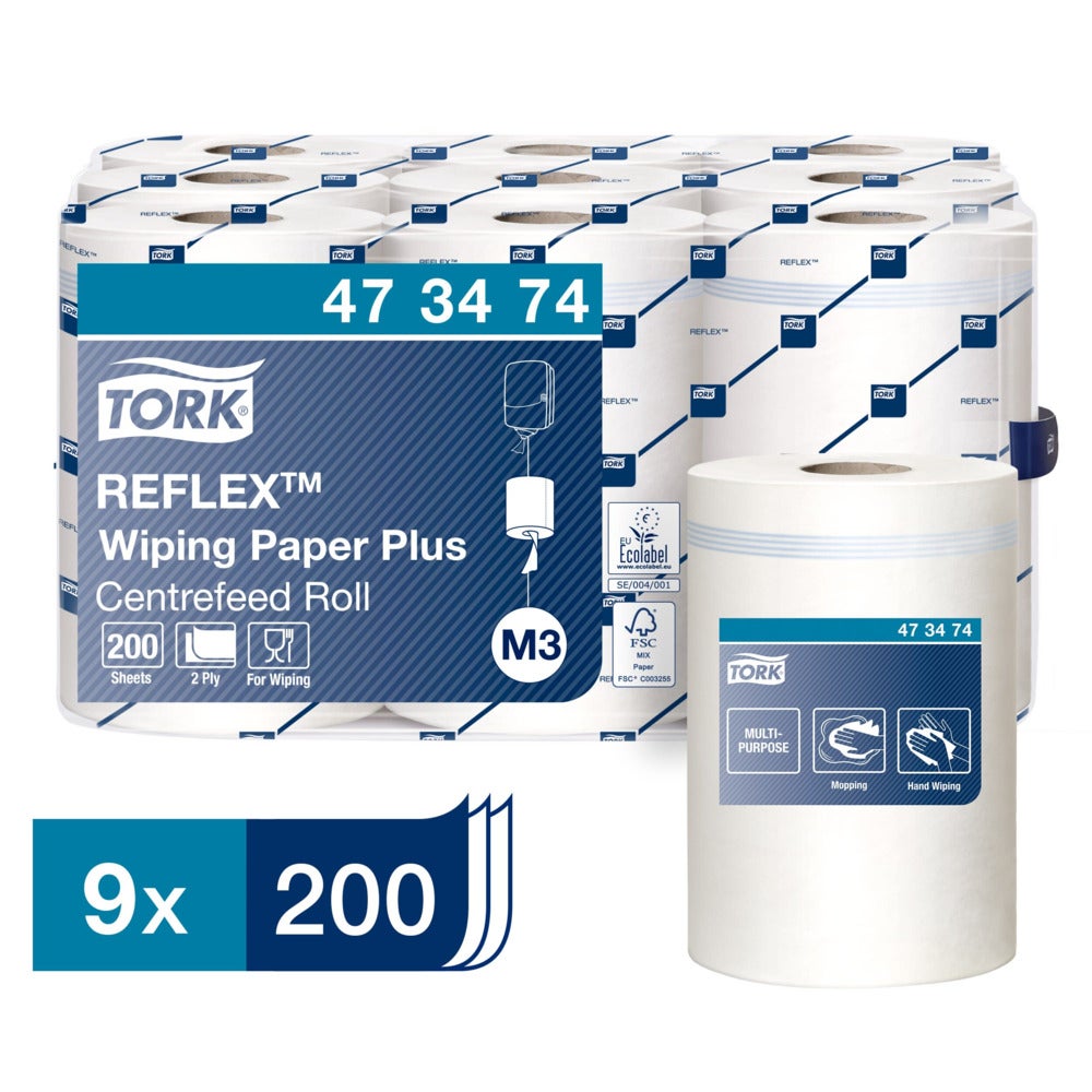 Tork M3 Reflex 2 lager Avtorkningspapper Centrummatat