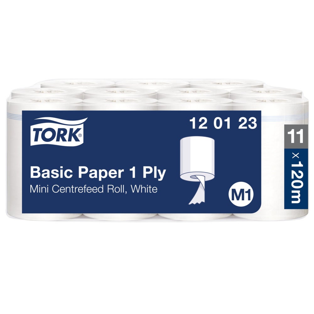 Tork M1 Basic 1-lag Centrummatat Avtorkningspapper