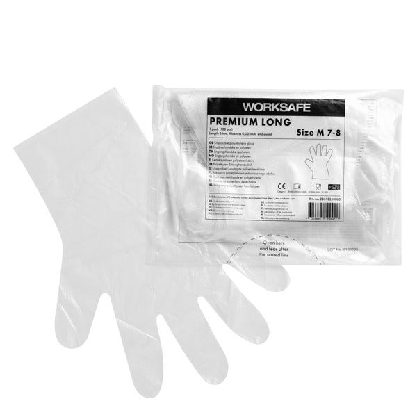 Worksafe Premium Long Engångshandske PE