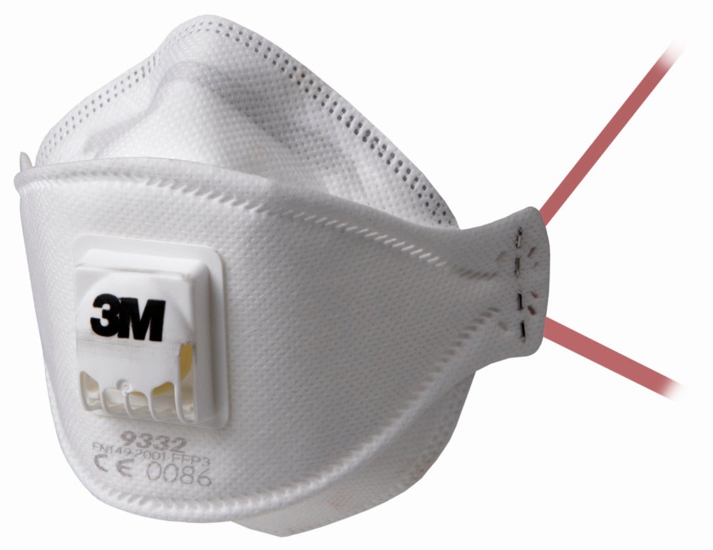 3M Aura 9332+ FFP3 NR D V Filtrerande halvmask med ventil