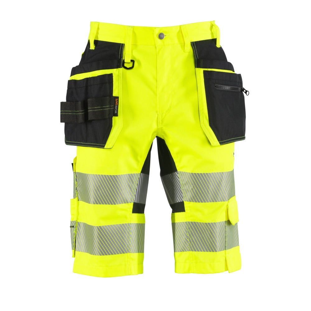 Worksafe 5710815 Hantverksshorts Stretch Varsel Klass 1