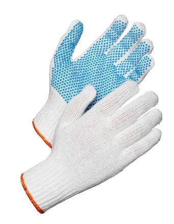 Worksafe L72-729 Stickad polyesterhandske m noppor