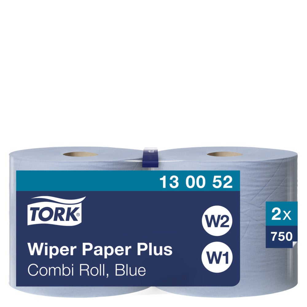 Tork W1/W2 Plus rulle 2 lager Avtorkningspapper