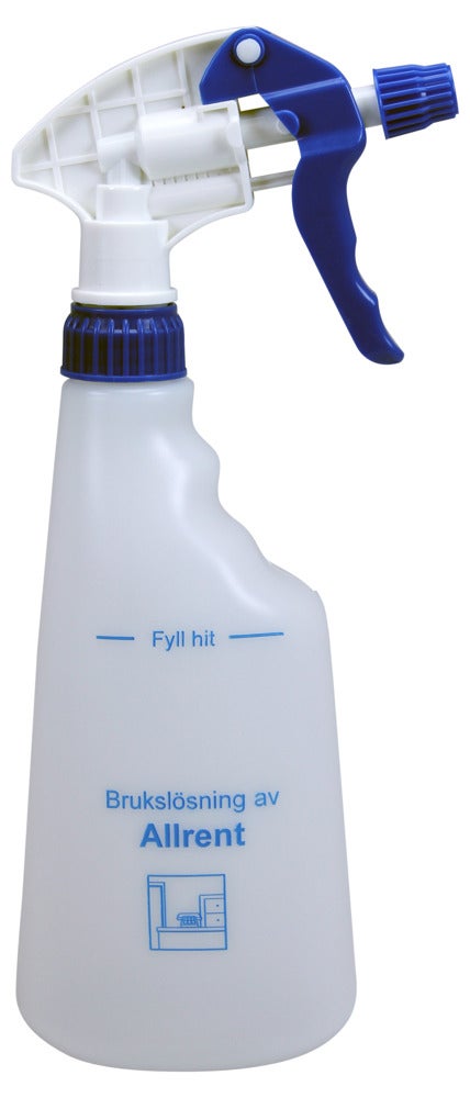Sprayflaska Text Allrengöring Blå trigger 600ml
