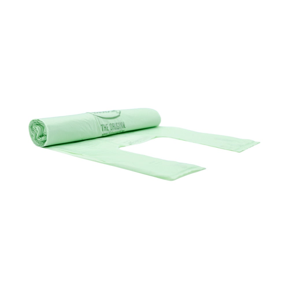 Biobag-20L-Compostable-Bag-187025-2.jpg BioBag Avfallspåse med knythandtag
20 l 420x540 17my 25st/RL Komposterbar