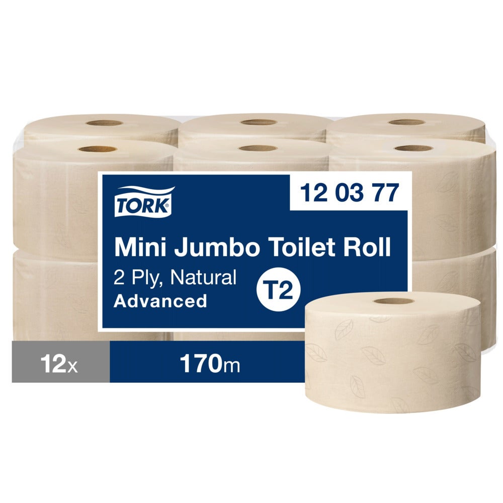 Tork Mini Jumbo Toalettpapper Natur T2