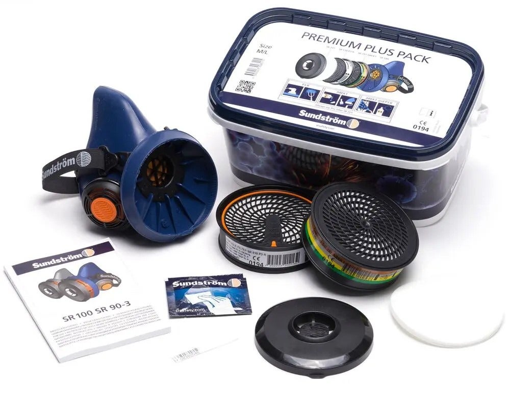 Sundström Premium Plus Pack ABEK1P3 R Halvmask
