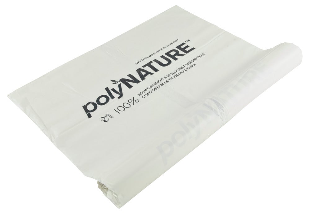 10010023-v11.jpg PolyNature Säck 70L
600x900mm 25my 20st/RL Komposterbar. Vit