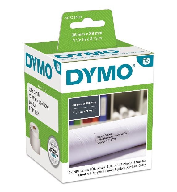 Dymo Etikett LW Adress 2x260/rl