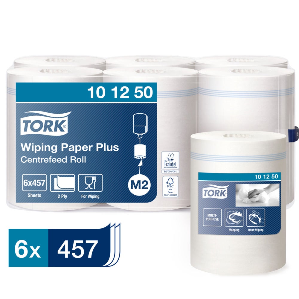 Tork M2 Plus 2 lager Avtorkningspapper Centrummatat