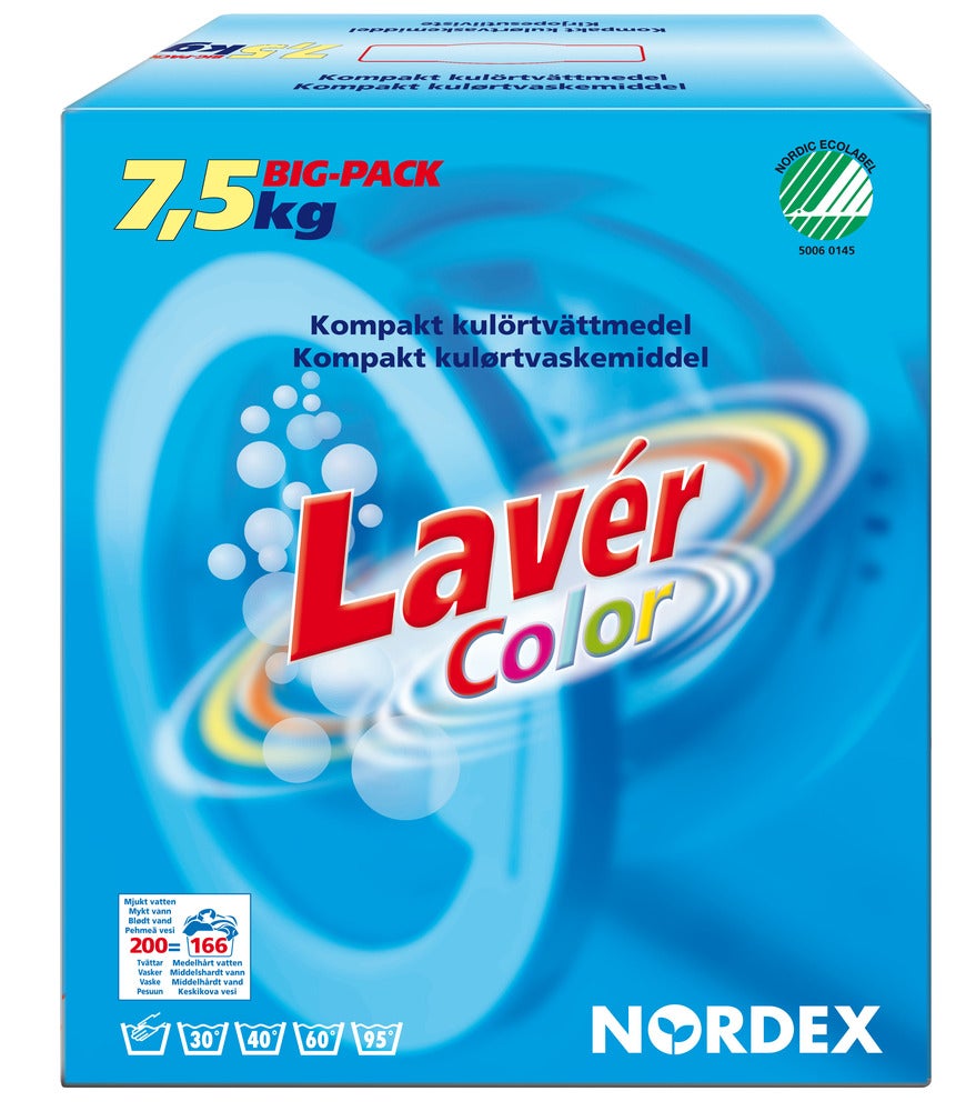 Tvättmedel Lavér Color, 7,5 kg