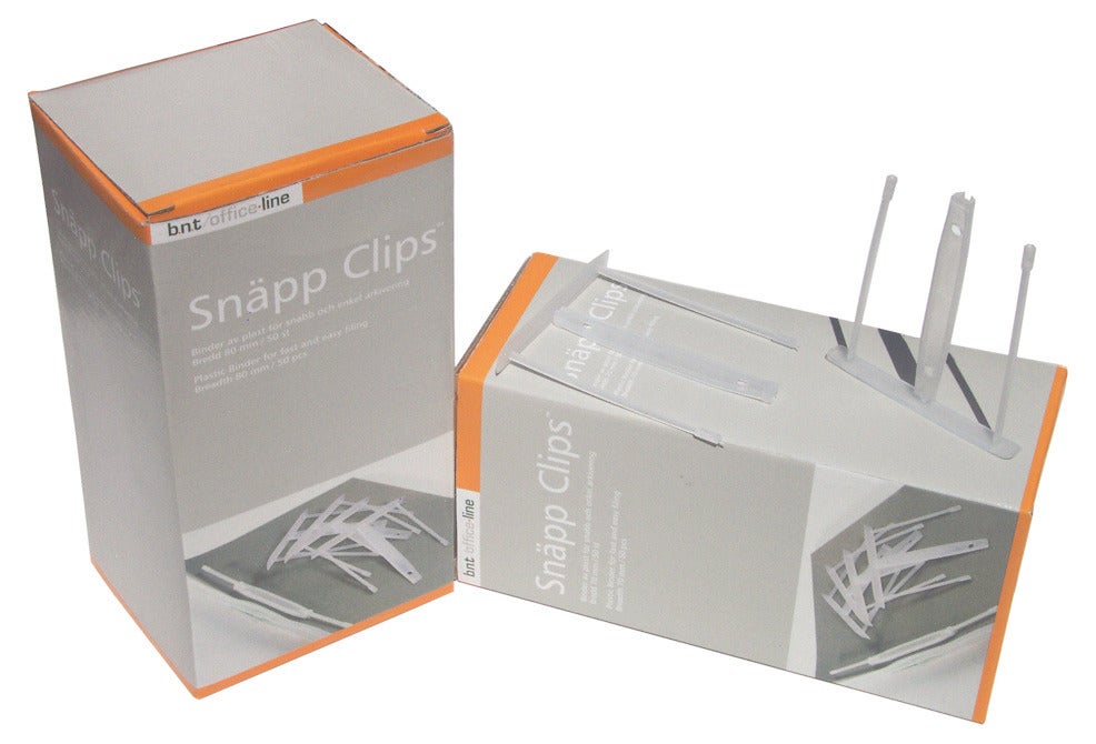 Office-Line Pappersbindare Snäpp-Clips