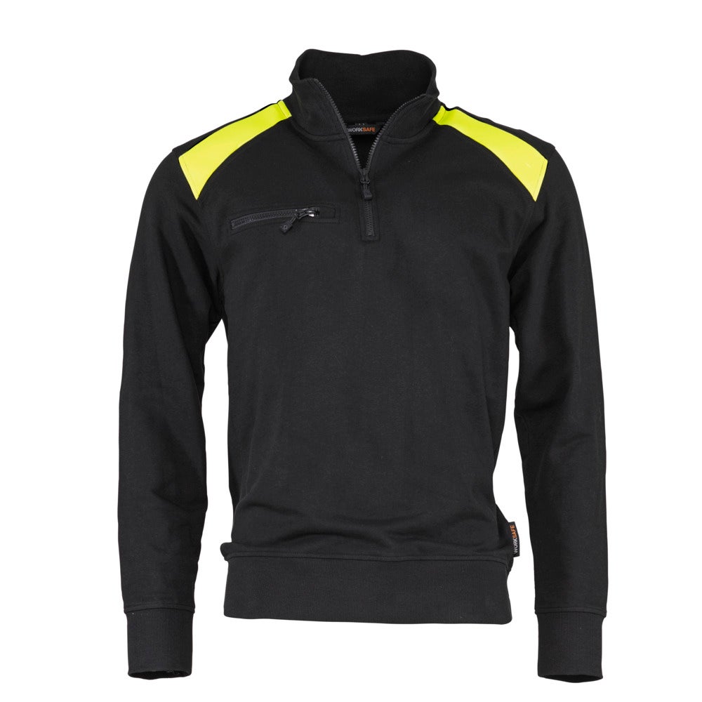 Worksafe 5710823 Sweatshirt Halfzip Visibility