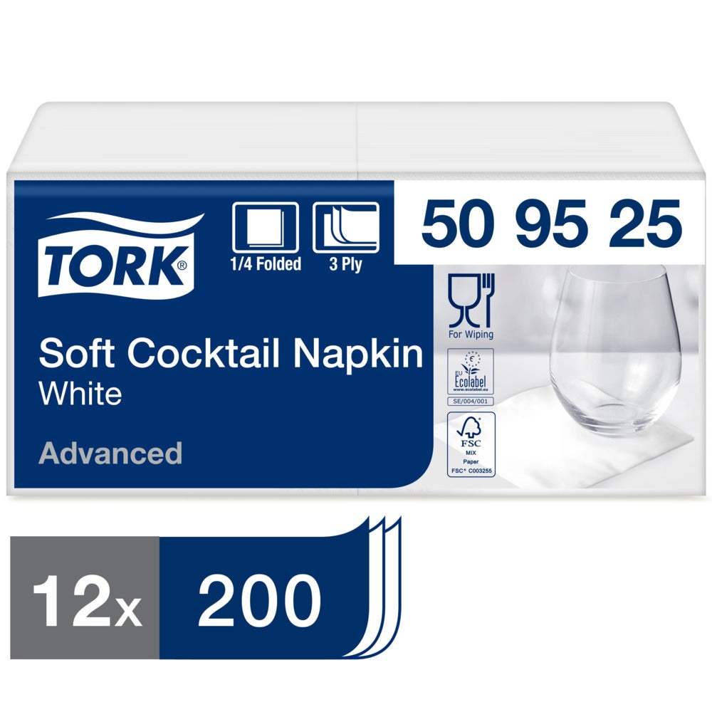 Tork Mjuk Cocktailservett 3-lag